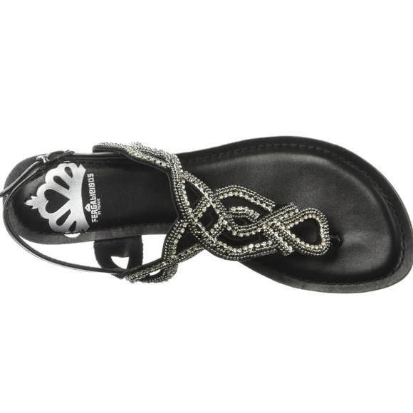 Fergalicious Black and Silver Sandals - Picture 6 of 7